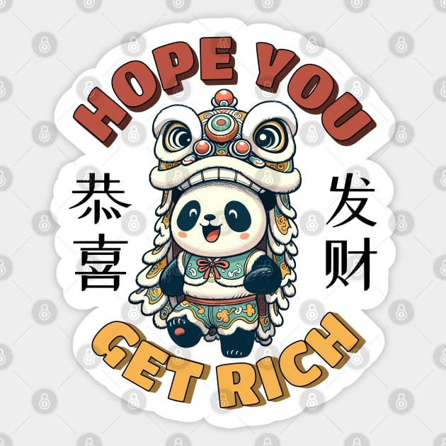 Chinese New Year 2024 - Hope You Get Rich (Gong Xi Fa Cai) Sticker by Half Sugar Boba